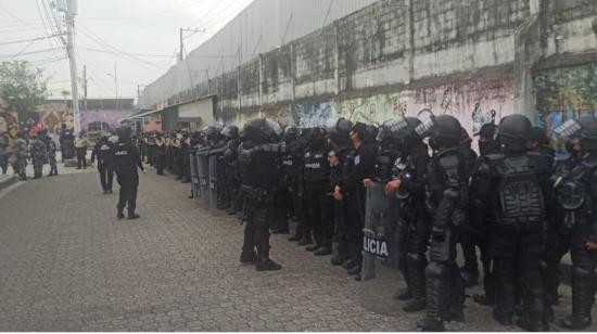 Más de 1.500 policías realizaron operativos de control en la Penitenciaría del Litoral, el 16 de junio de 2021.