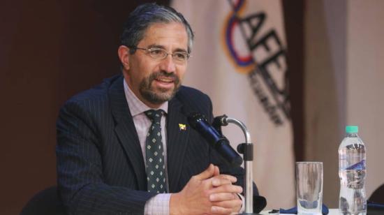 Mauricio Montalvo, canciller de Ecuador. Quito, 5 de junio de 2021.