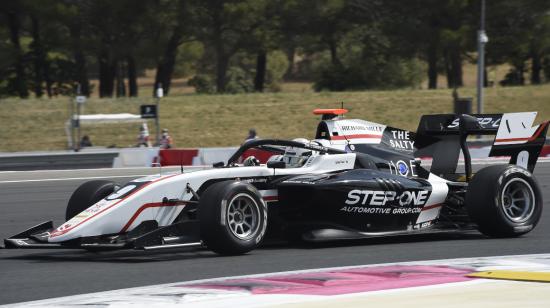 Juan Manuel Correa, durante la primera carrera en el Gran Premio de Francia de Fórmula 3, el sábado 19 de mayo de 2021. 