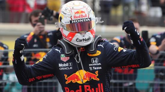 Max Verstappen festeja su victoria en el Gran Premio de Francia, el domingo 20 de junio de 2021.