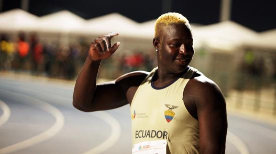 Juan Caicedo, durante una competencia el 22 de noviembre de 2017. 