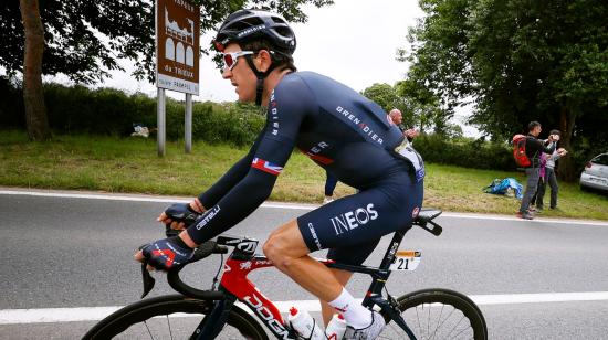 Geraint Thomas durante la tercera etapa del Tour de Francia el 28 de junio de 2021. 