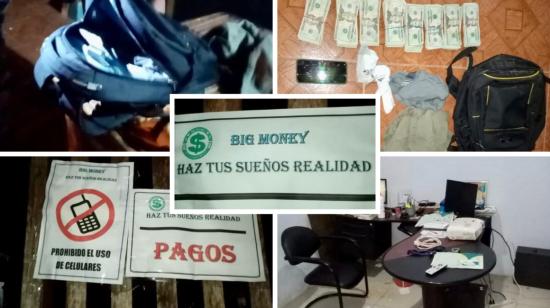 Fotografías del allanamiento de Big Money, en Quevedo, el 30 de junio de 2021. 