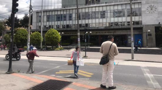 Una vista del edificio del Banco Central del Ecuador, en Quito, el 30 de junio de 2021.