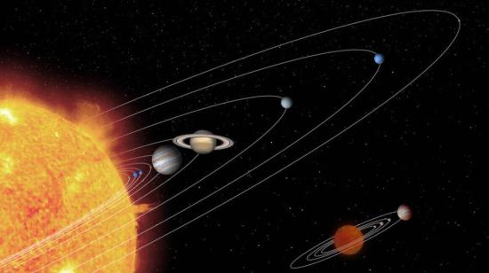 Imagen referencial. Ilustración del Sistema Solar.