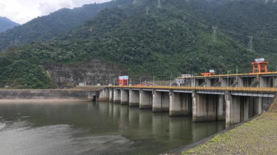 Las obras de captación son parte de la central hidroeléctrica Coca Codo Sinclair. Una imagen del 24 de marzo de 2021.