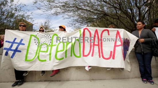 Foto archivo: Protesta frente al Congreso de Estados Unidos, 5 de marzo de 2018