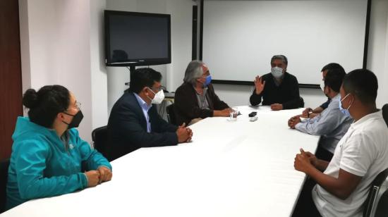 Miembros de Alianza PAIS, reunidos el 13 de julio de 2021, en Quito.