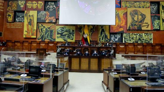 Foto referencial. El Pleno de la Asamblea en sesión del 22 de julio de 2021.