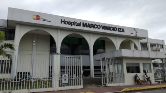 Vista de los exteriores del hospital Marco Vinicio Iza, el 24 de agosto de 2020.