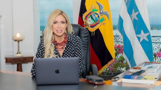 La prefecta del Guayas, Susana González, confirmó su candidatura a la Prefectura, el 3 de agosto del 2021.