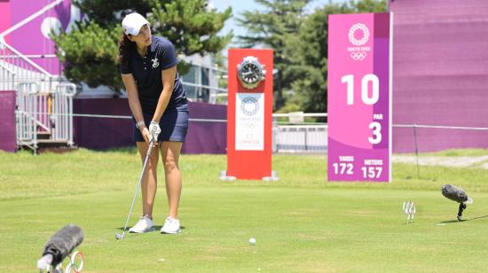 Daniela Darquea, durante su participación en los Juegos Olímpicos de Tokio, el 3 de agosto de 2021.