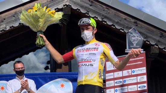 El francés Alexis Guerin es el líder del Tour de Savoie, después de la primera etapa, que se corrió el jueves 5 de agosto de 2021. 