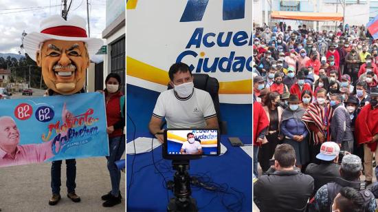 Marcelo Cabrera, Agusto Guamán y Mariano Curicama son los únicos asambleístas electos por movimientos provinciales sin alianzas.