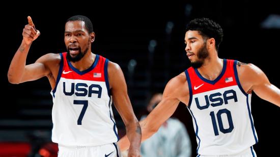 Kevin Durant fue la gran figura de Estados Unidos en el baloncesto masculino.