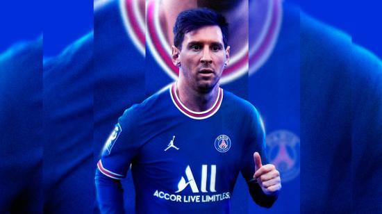 Imagen de Lionel Messi con la camiseta del PSG publicada por el club parisino, el martes 10 de agosto de 2021.