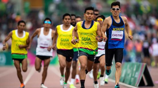 Sebastián Rosero y Darwin Castro durante los Juegos Parapanamericanos de Lima 2019.