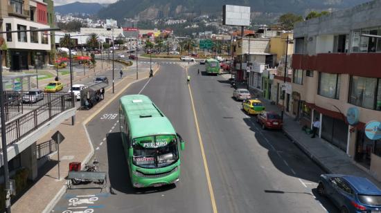 Vista de la parroquia de Cumbayá, en el oriente de Quito, el 13 de agosto de 2021.