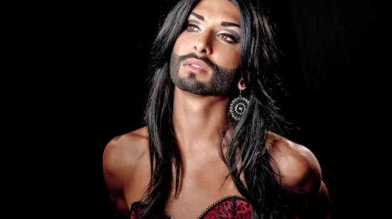 Conchita Wurst, personaje creado por el cantante Thomas Neuwirth. Triunfador del Festival de Eurovisión, en 2014.