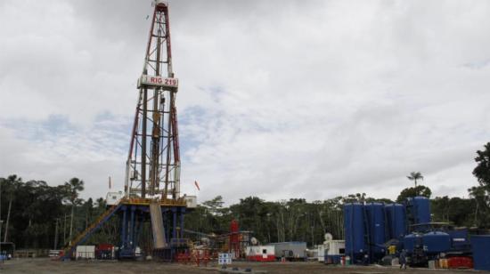 Un taladro en el Campo Sacha, en la provincia de Orellana, el 22 de enero de 2021.