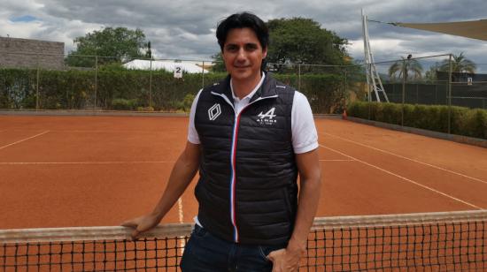 Nicolás Lapentti, en una de las canchas del Arrayanes Country Club, el jueves 19 de agosto de 2021.