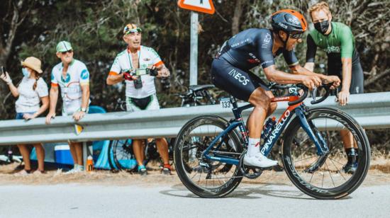 El ecuatoriano Jhonatan Narváez terminó en sexta posición en la Etapa 10 de la Vuelta a España, el 24 de agosto de 2021.