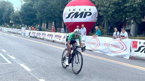 Miryam Núñez, durante la Etapa 2 del Giro de la Toscana, el 29 de agosto de 2021. 