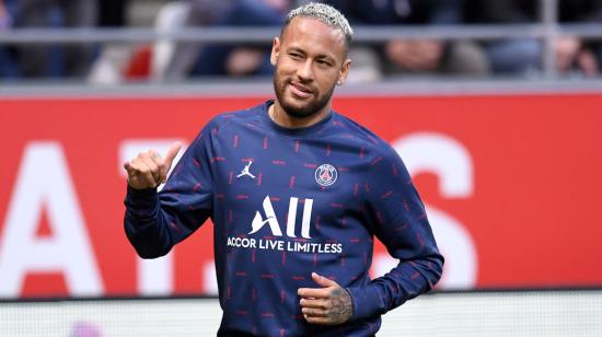 Neymar en el entrenamiento previo al encuentro Reims vs Paris SG, el domingo 29 de agosto de 2021.