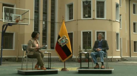 El  presidente Guillermo Lasso se refirió a la renuncia de Pascual del Cioppo a la Embajada de Ecuador en España, durante una entrevista televisiva, el 1 de septiembre de 2021.