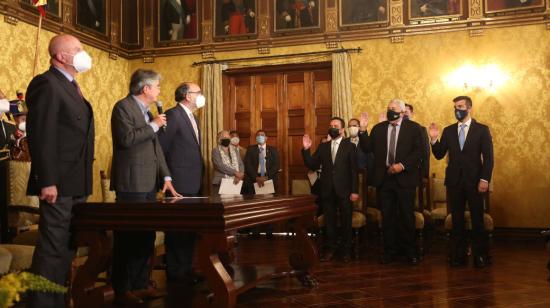 El presidente Guillermo Lasso posesionó a seis nuevos funcionarios de su Gobierno. 15 de septiembre de 2020