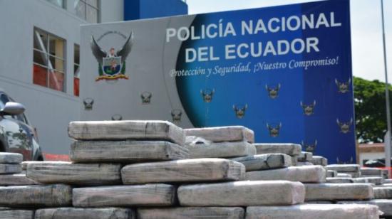 Foto referencial de una incautación de droga en Ecuador