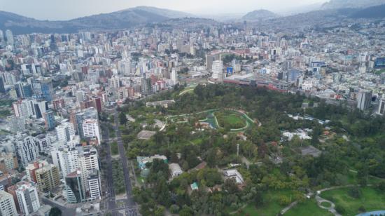 Vista del norte de Quito, en abril de 2020.