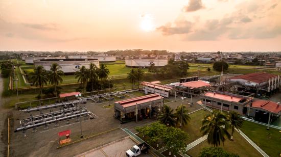 Una vista panorámica de la estación del SOTE en la ciudad de Lago Agrio, en 2016.