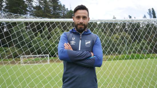 Hernán Galíndez sonríe en el Complejo Deportivo de Universidad Católica, en La Armenia, el 21 de septiembre de 2021.