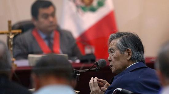 El expresidente peruano Alberto Fujimori durante el juicio en su contra, en 2018.