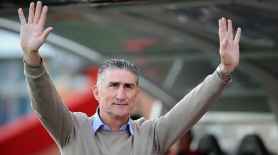 Edgardo Bauza, en su despedida con San Lorenzo, el 13 de noviembre de 2015. 