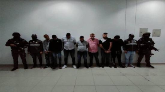 Siete personas fueron procesadas por supuesta delincuencia organizada en Guayaquil.