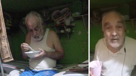 Iván Vaca de 81 años, está recluido en la Penitenciaría del Litoral, Guayaquil, 6 de octubre de 2021.