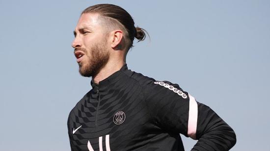 Sergio Ramos durante uno de sus entrenamientos con el París Saint-Germain (PSG).