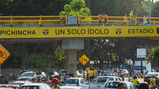 Los hinchas de Barcelona regresaron al Estadio Banco Pichincha después de 574 días, para presenciar la semifinal de la Copa Libertadores, ante Flamengo, el miércoles 29 de septiembre de 2021. 