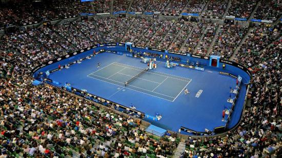 Una de las canchas del Abierto de Australia, en Melbourne.