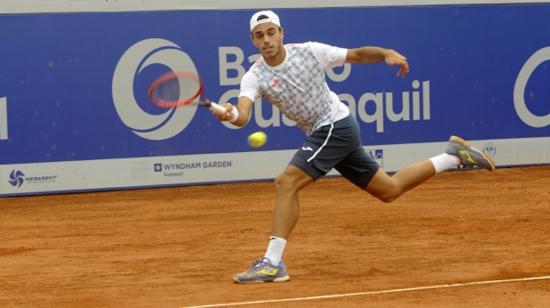 Francisco Cerúndolo, en el Challenger de Guayaquil, el 2 de noviembre de 2021. 