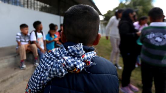 Niños en una casa de acogida de Quito, el 11 de noviembre de 2021.