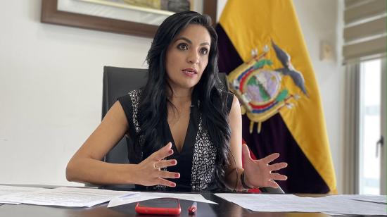 Yeseña Guamaní (ID), segunda vicepresidenta de la Asamblea, en entrevista con PRIMICIAS.