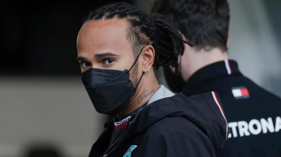 Hamilton, antes de las prácticas libres del Gran Premio de Brasil, en Sao Paulo, el 12 de noviembre de 2021.