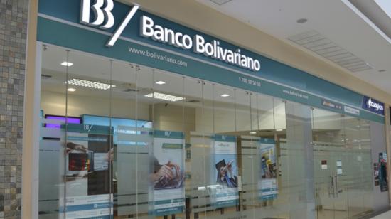 Imagen referencial. Una agencia de Banco Bolivariano en Ecuador.