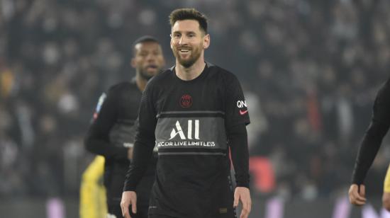 Lionel Messi, en el partido del PSG ante el Nantes, en París, el 20 de noviembre de 2021.