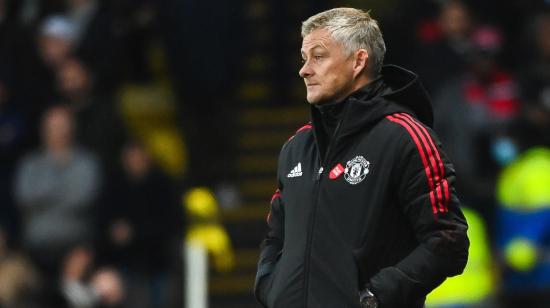 Ole Gunnar Solskjaer, en su último partido con el Manchester United, ante el Watford, el 20 de noviembre de 2021.