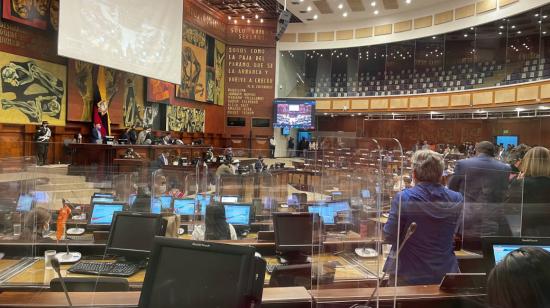 Sesión del Pleno de la Asamblea Nacional para la votación de la reforma tributaria. 26 de noviembre de 2021.