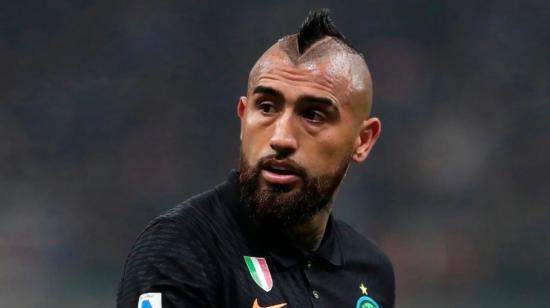 Arturo Vidal, en el partido del Inter ante el Napoli, en Milán, el 21 de noviembre de 2021.